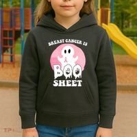 Breast Cancer Is Boo Sheet Funny Ghost Kids Hoodie thumb 3
