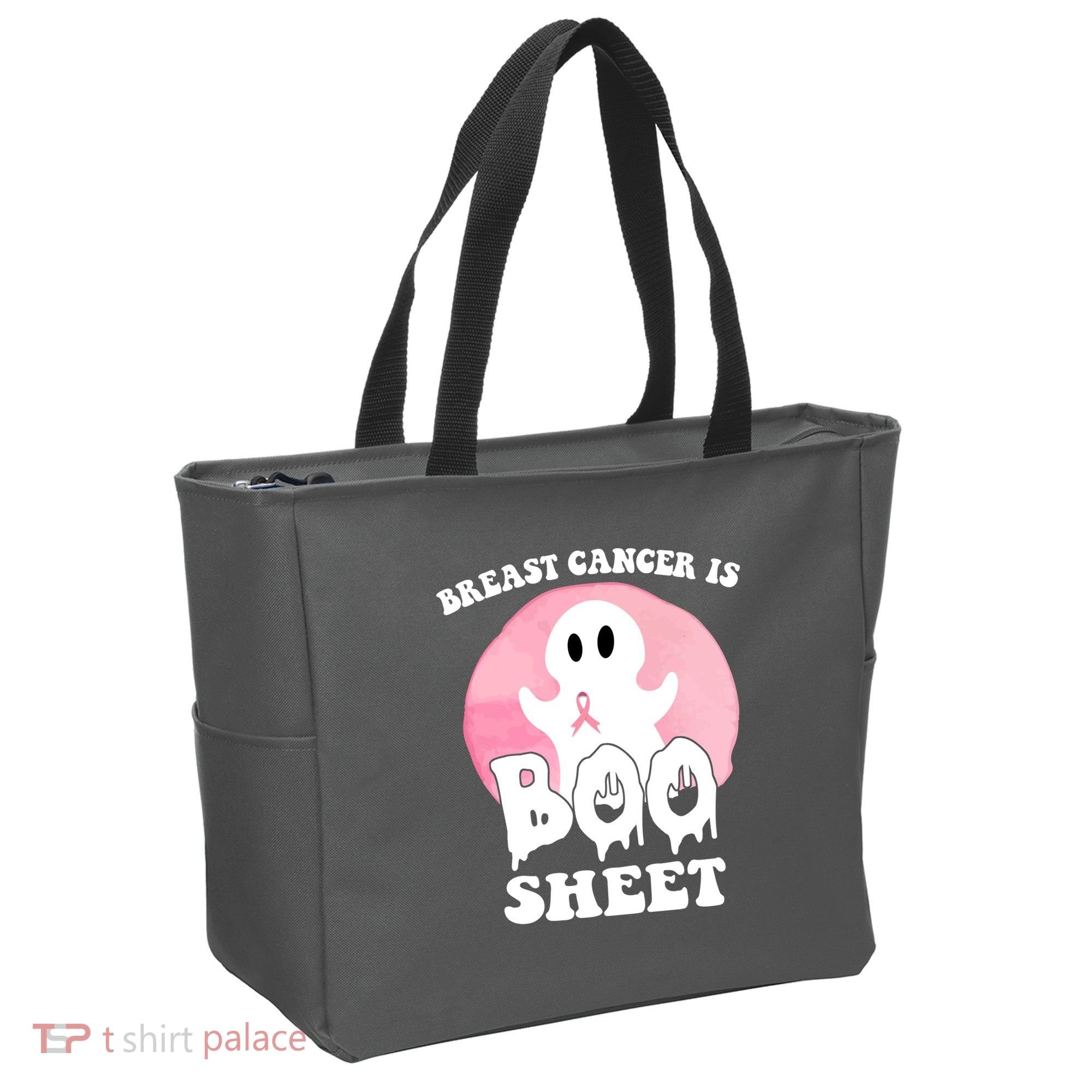 Breast Cancer Is Boo Sheet Funny Ghost Tote Bag