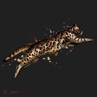 Bengal Cat Jumping From A Splash Women's Sweatshirt thumb 2