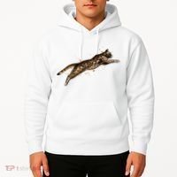 Bengal Cat Jumping From A Splash Hoodie thumb 2