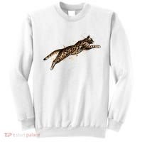 Bengal Cat Jumping From A Splash Sweatshirt thumb 0
