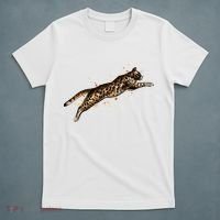 Bengal Cat Jumping From A Splash T-Shirt thumb 5