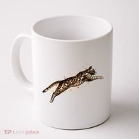 Bengal Cat Jumping From A Splash Coffee Mug thumb 0