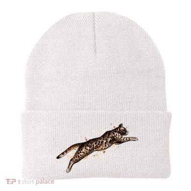 Bengal Cat Jumping From A Splash Beanie