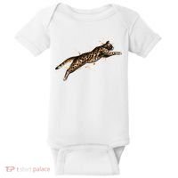 Bengal Cat Jumping From A Splash Baby Bodysuit thumb 0