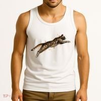 Bengal Cat Jumping From A Splash Tank Top thumb 3