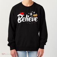 Believe Christmas Jesus Christmas Gift Women's Sweatshirt thumb 0