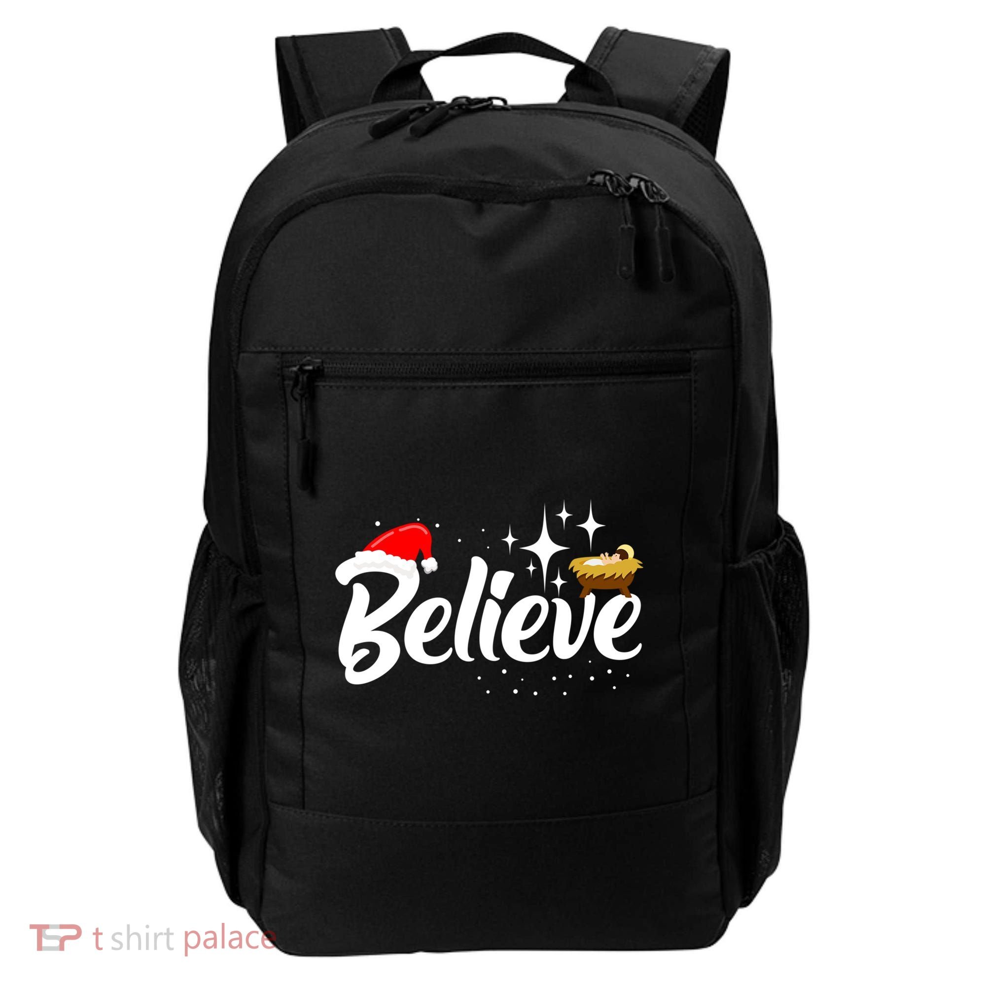 Believe Christmas Jesus Christmas Gift Backpack