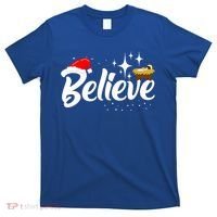 Believe Christmas Jesus Christmas Gift T-Shirt thumb 0