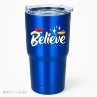 Believe Christmas Jesus Christmas Gift Tumbler thumb 0
