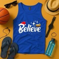 Believe Christmas Jesus Christmas Gift Tank Top thumb 4