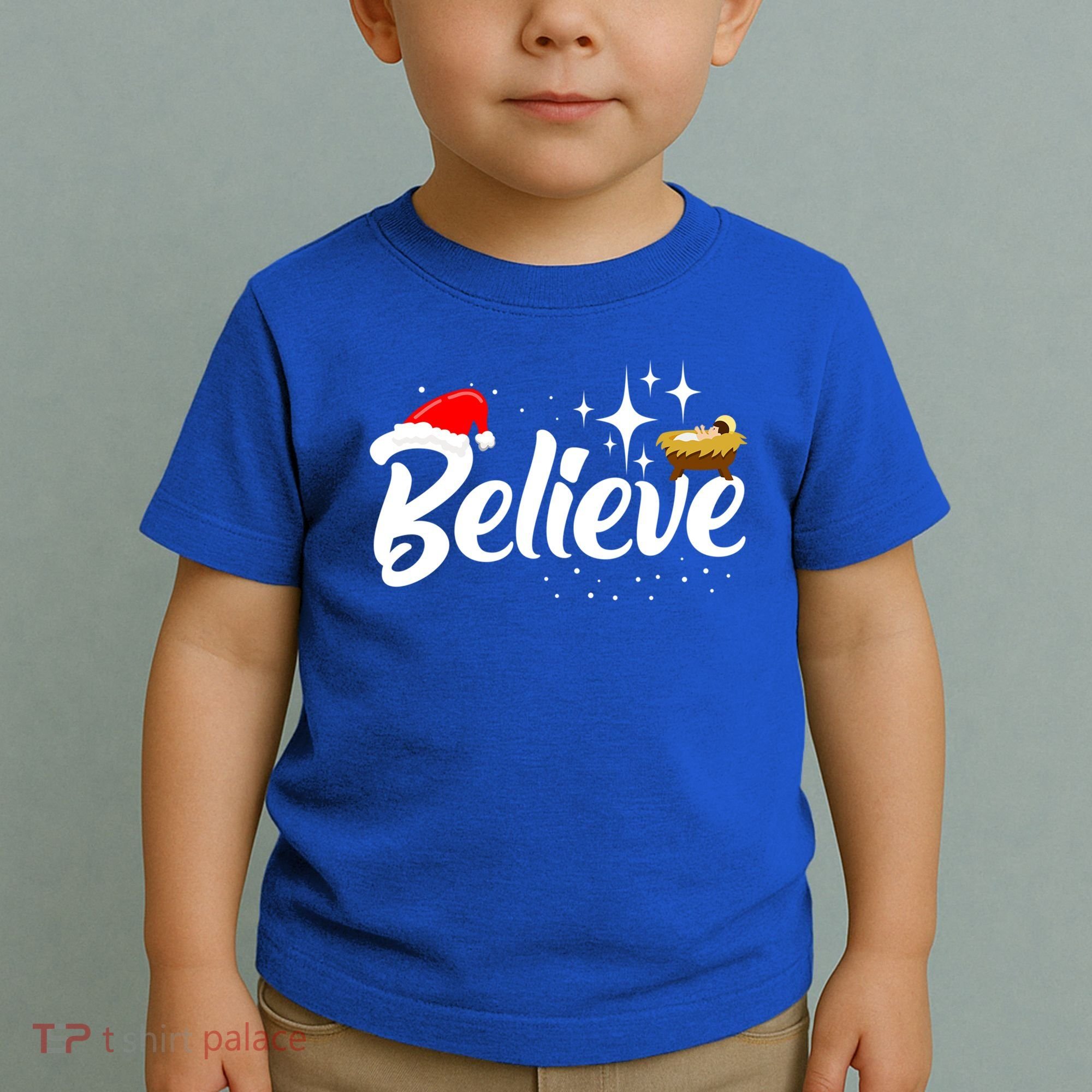 Believe Christmas Jesus Christmas Gift Toddler T-Shirt