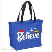 Believe Christmas Jesus Christmas Gift Tote Bag thumb 2