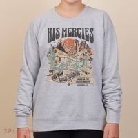 Boho Christian Jesus Apparel Faith Based His Mercies Are New Women's Sweatshirt thumb 0