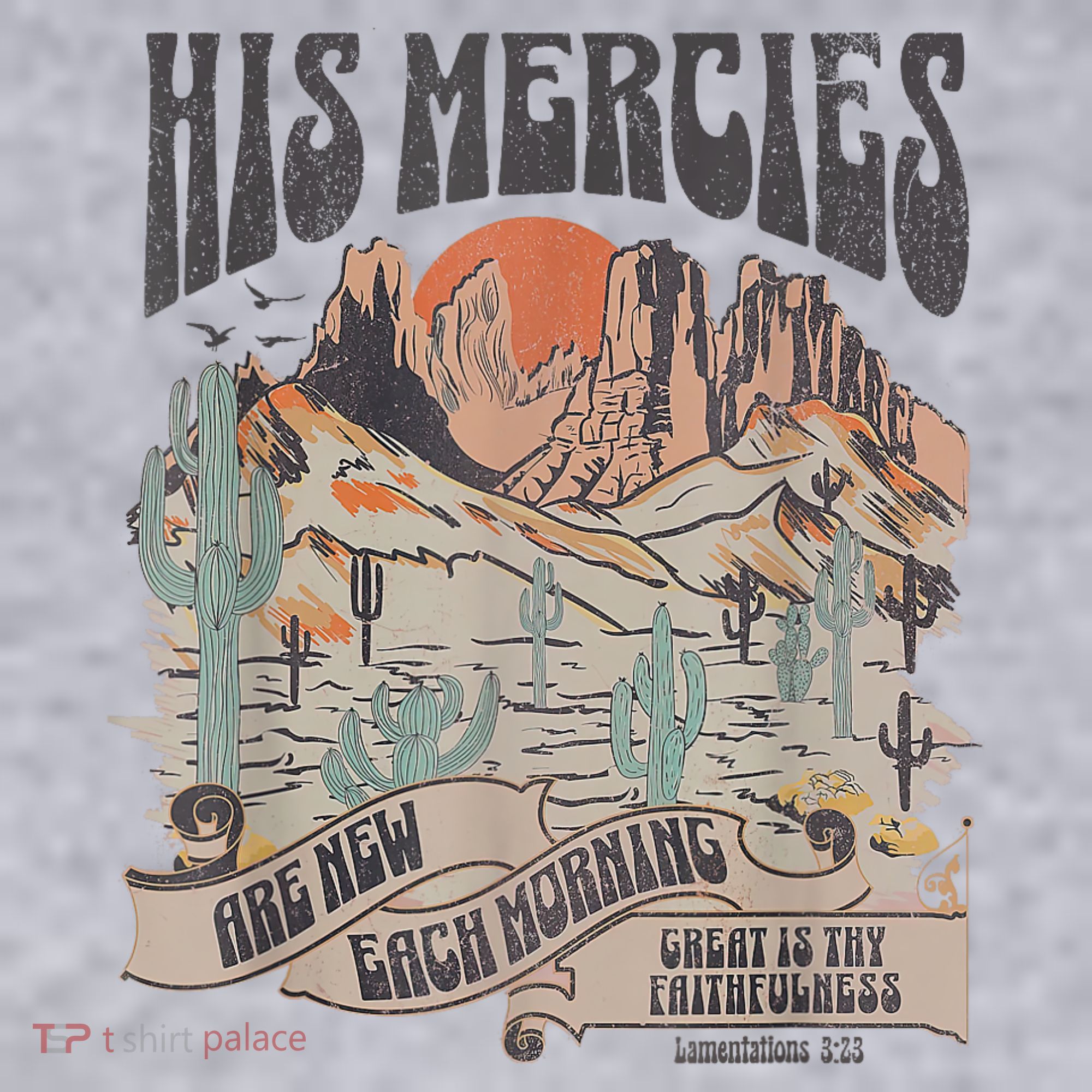 Boho Christian Jesus Apparel Faith Based His Mercies Are New Women's Sweatshirt