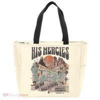 Boho Christian Jesus Apparel Faith Based His Mercies Are New Tote Bag thumb 0