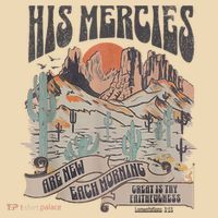 Boho Christian Jesus Apparel Faith Based His Mercies Are New Tote Bag thumb 4