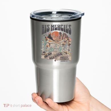 Boho Christian Jesus Apparel Faith Based His Mercies Are New Tumbler
