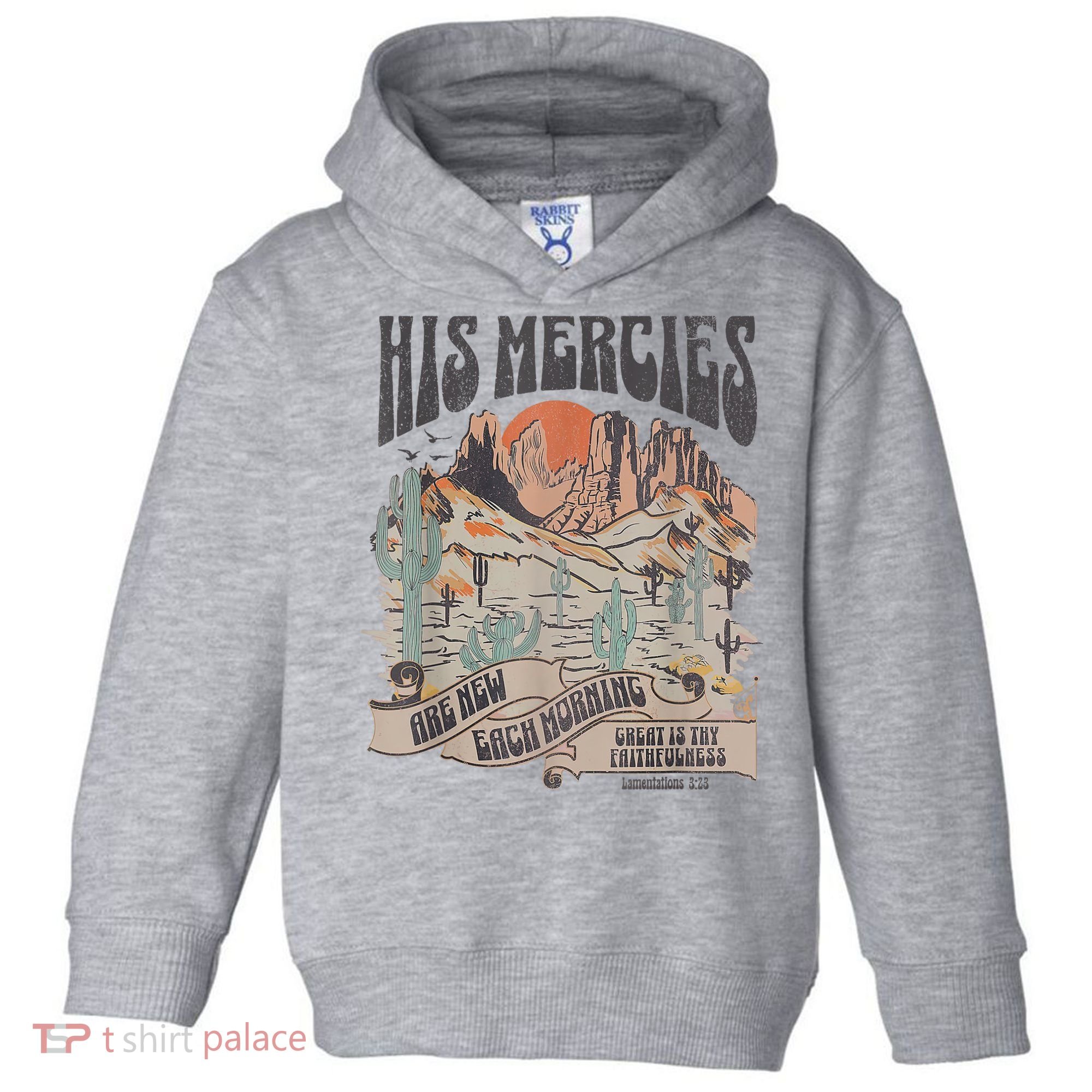 Boho Christian Jesus Apparel Faith Based His Mercies Are New Toddler Hoodie