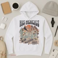 Boho Christian Jesus Apparel Faith Based His Mercies Are New Hoodie thumb 3