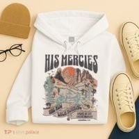 Boho Christian Jesus Apparel Faith Based His Mercies Are New Hoodie thumb 4
