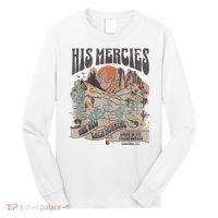 Boho Christian Jesus Apparel Faith Based His Mercies Are New Long Sleeve Shirt thumb 0