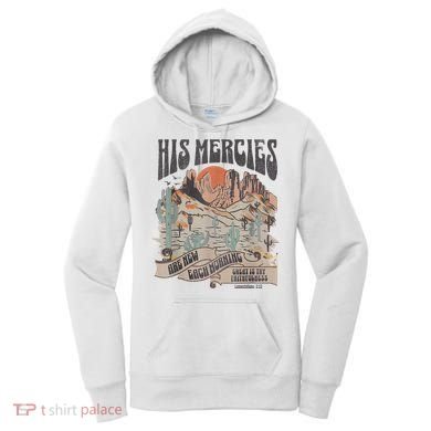 Boho Christian Jesus Apparel Faith Based His Mercies Are New Women's Hoodie