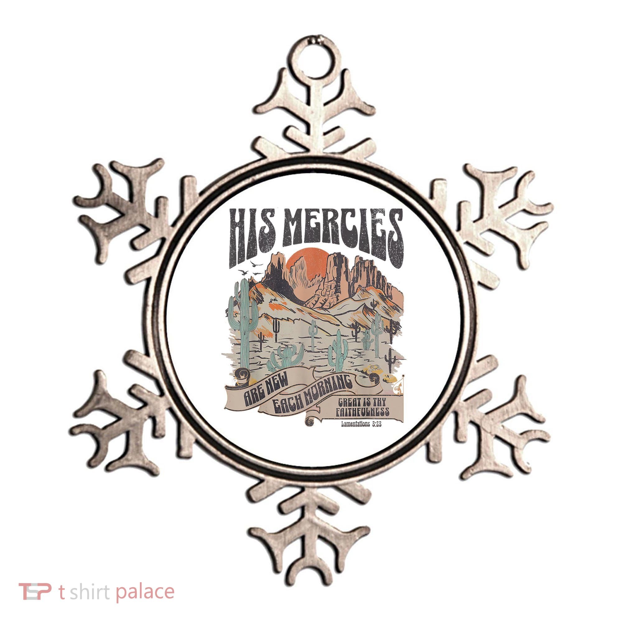 Boho Christian Jesus Apparel Faith Based His Mercies Are New Ornament