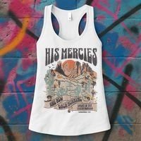 Boho Christian Jesus Apparel Faith Based His Mercies Are New Women's Tank Top thumb 3