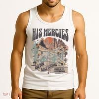 Boho Christian Jesus Apparel Faith Based His Mercies Are New Tank Top thumb 3