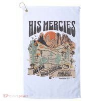 Boho Christian Jesus Apparel Faith Based His Mercies Are New Golf Towel thumb 0