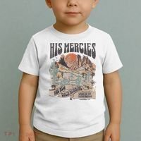 Boho Christian Jesus Apparel Faith Based His Mercies Are New Toddler T-Shirt thumb 2