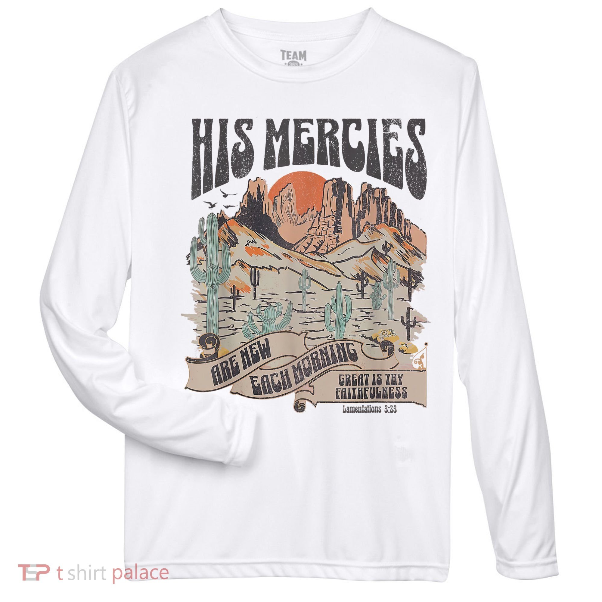Boho Christian Jesus Apparel Faith Based His Mercies Are New Zone Performance Long-Sleeve T-Shirt