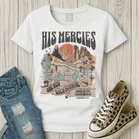 Boho Christian Jesus Apparel Faith Based His Mercies Are New Women's T-Shirt thumb 3