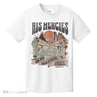 Boho Christian Jesus Apparel Faith Based His Mercies Are New Kids T-Shirt thumb 0