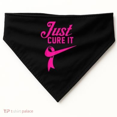 Breast Cancer Just Cure It USA-Made Doggie Bandana