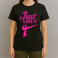 Breast Cancer Just Cure It T-Shirt thumb 4