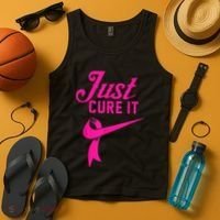 Breast Cancer Just Cure It Tank Top thumb 4