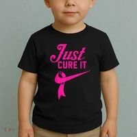 Breast Cancer Just Cure It Toddler T-Shirt thumb 2
