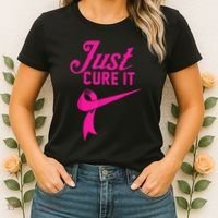 Breast Cancer Just Cure It Women's T-Shirt thumb 2