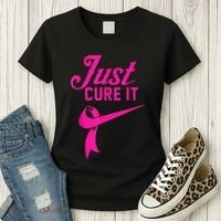 Breast Cancer Just Cure It Women's T-Shirt thumb 3