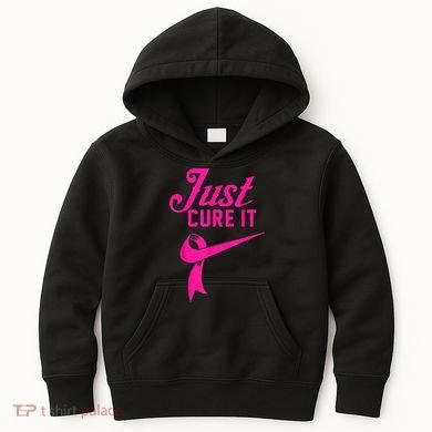 Breast Cancer Just Cure It Kids Hoodie
