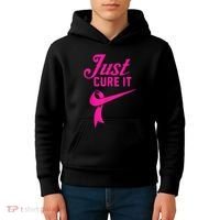 Breast Cancer Just Cure It Kids Hoodie thumb 4