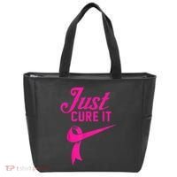 Breast Cancer Just Cure It Tote Bag thumb 0