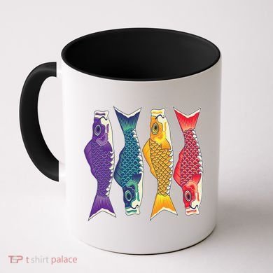 Bright Colorful Japanese Koi Carp Fish Coffee Mug