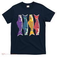 Bright Colorful Japanese Koi Carp Fish T-Shirt thumb 0