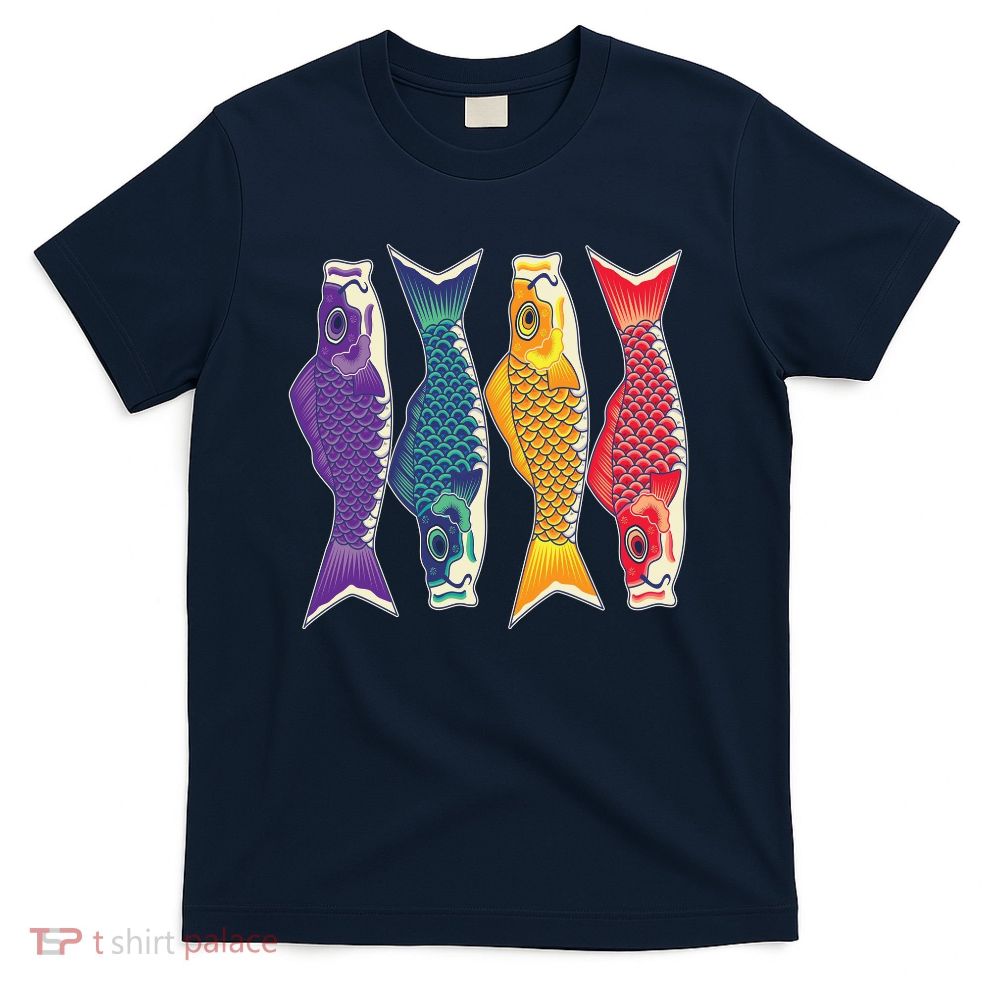 Bright Colorful Japanese Koi Carp Fish T-Shirt