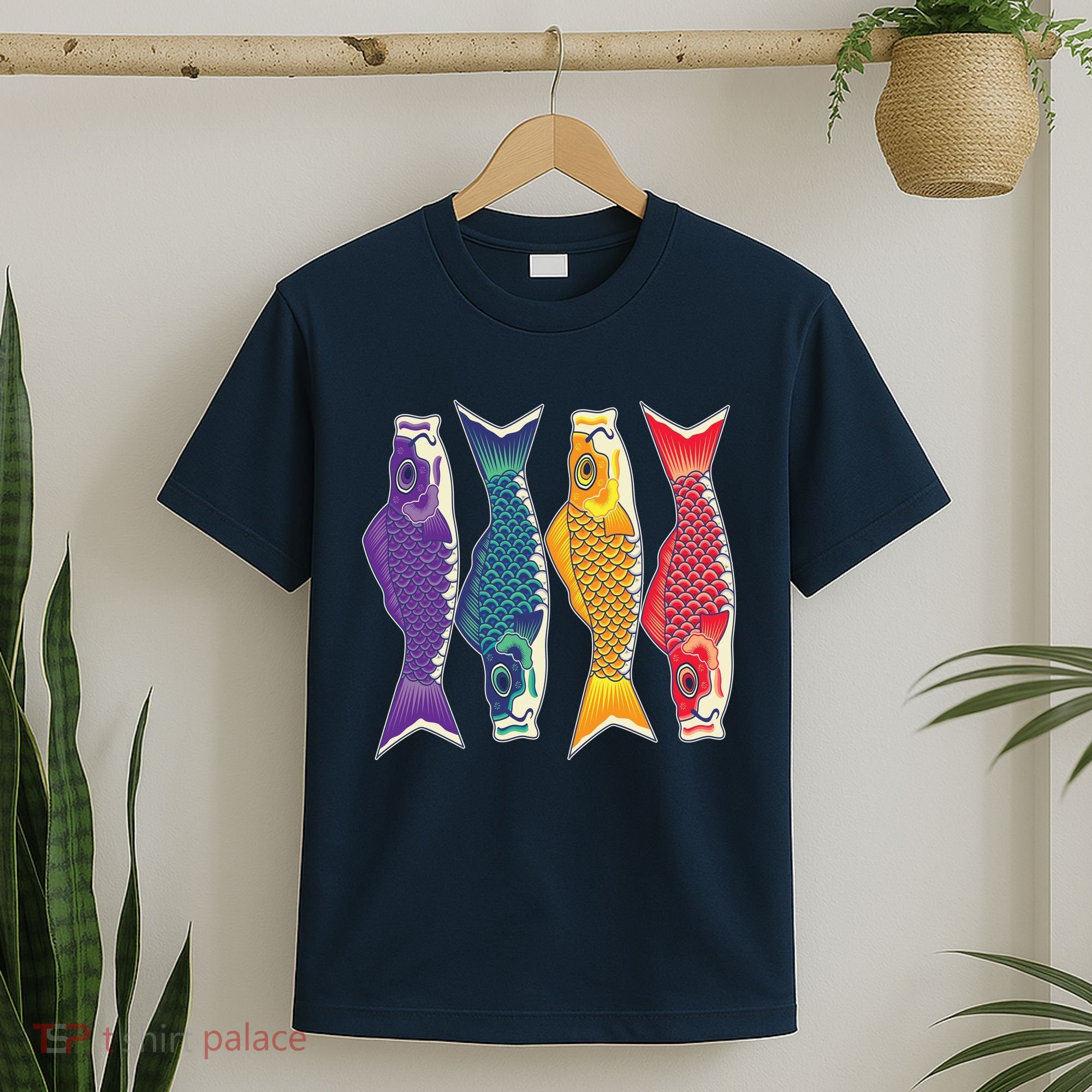 Bright Colorful Japanese Koi Carp Fish T-Shirt