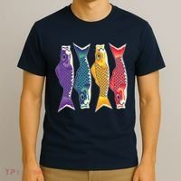 Bright Colorful Japanese Koi Carp Fish T-Shirt thumb 3