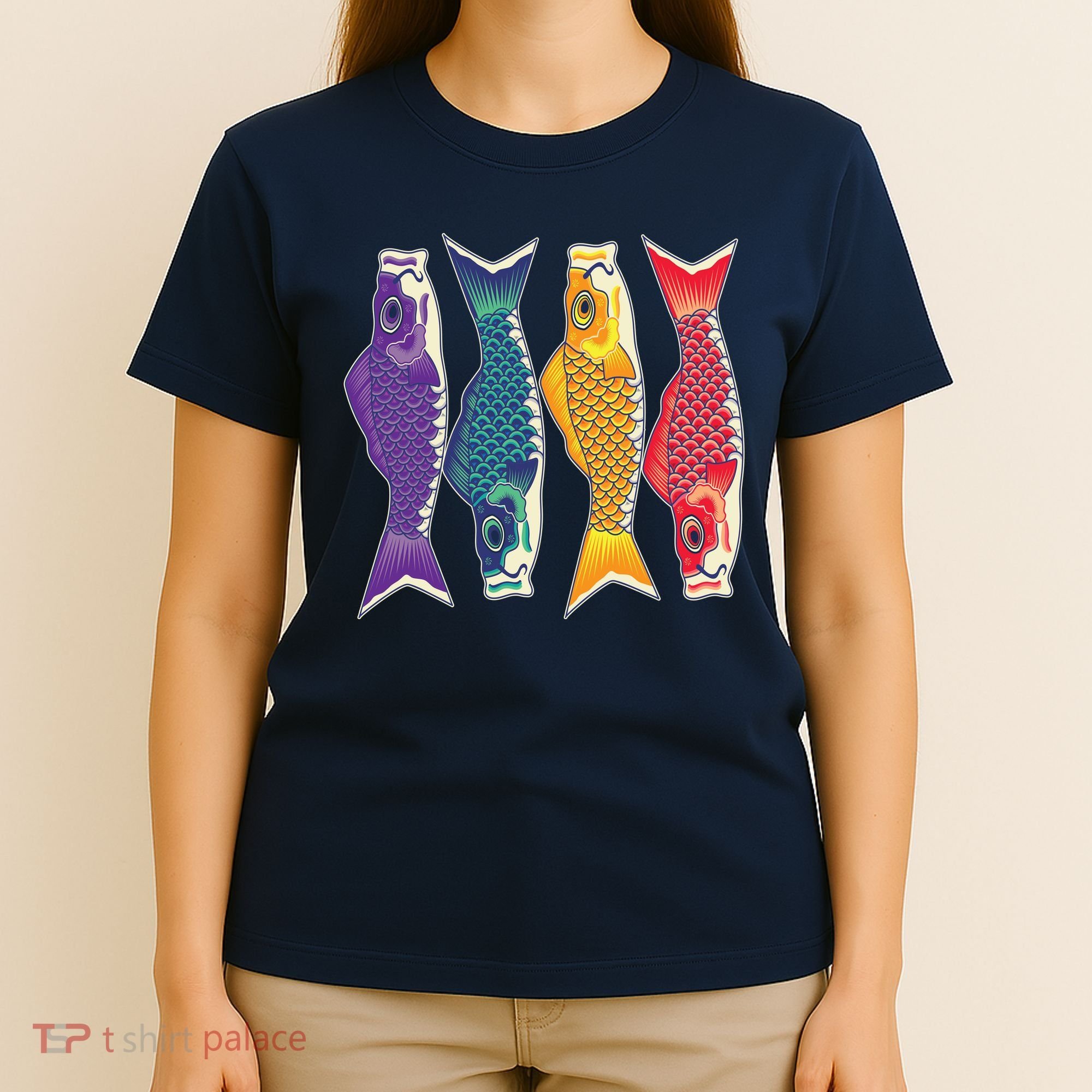 Bright Colorful Japanese Koi Carp Fish T-Shirt